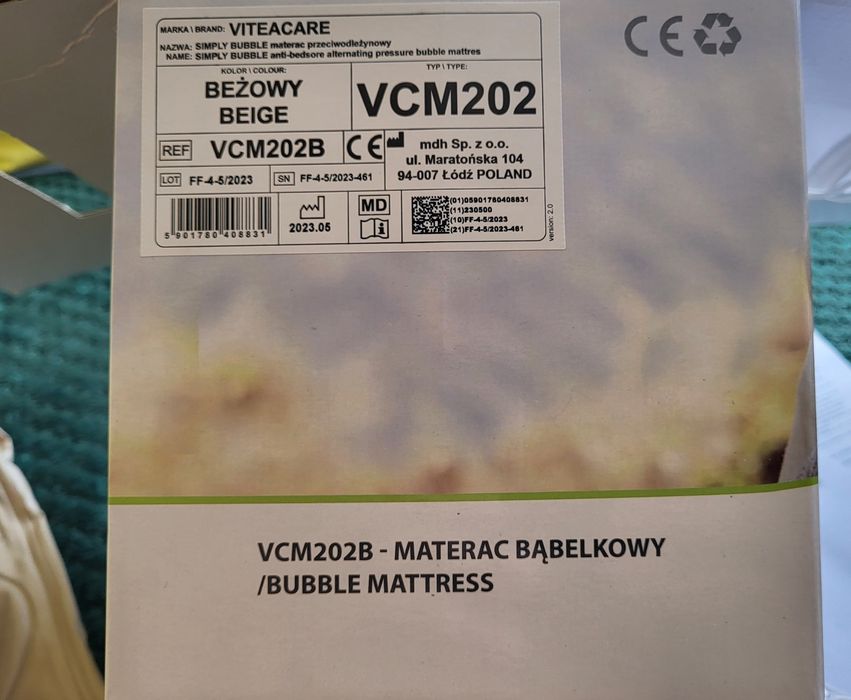 Materac przeciwodleżynowy