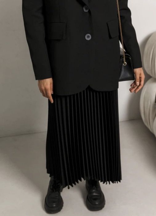 Спідниця плісе довга чорна JJXX, розмір M, нова