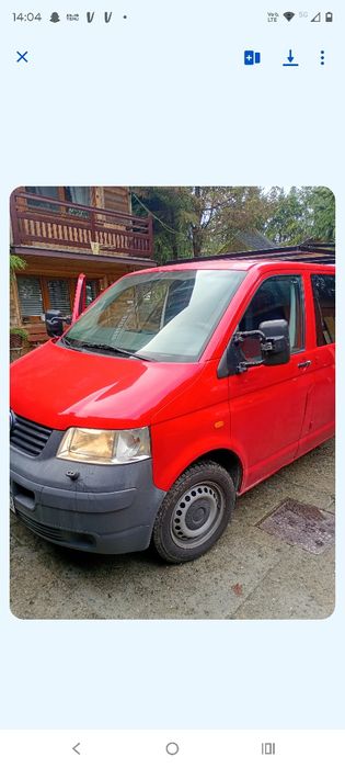 VW  T5. 6 osobowy paka