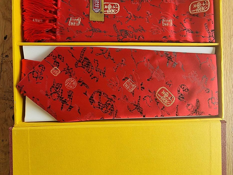 Handmade krawat i szal jedwabny, ręcznie robiony Yun Brocade Chiny