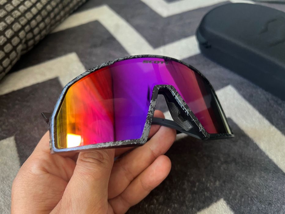 Okulary Przeciwsłoneczne Scott Pro Shield Marble Black / Teal Chrome