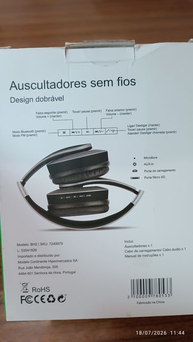 Auriculares sem fio