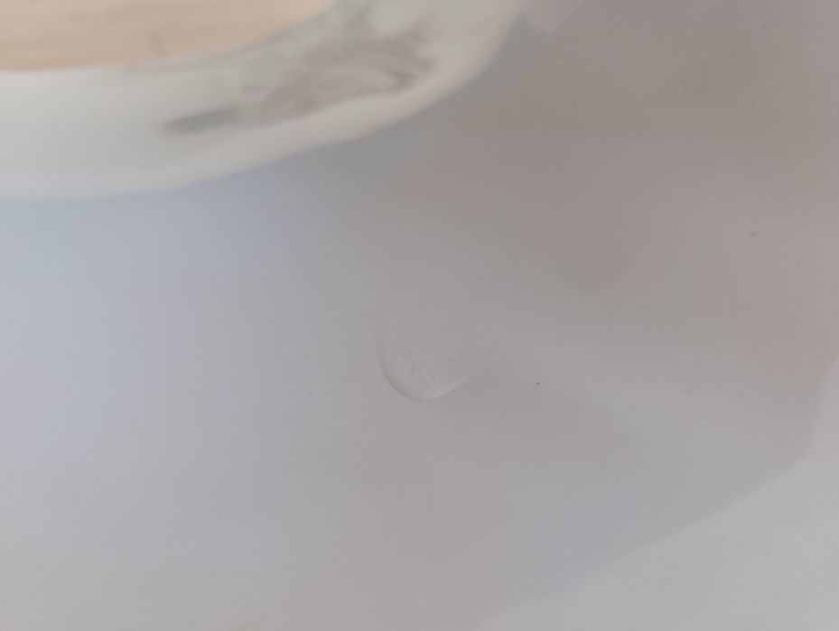 Mesa de centro oval branca