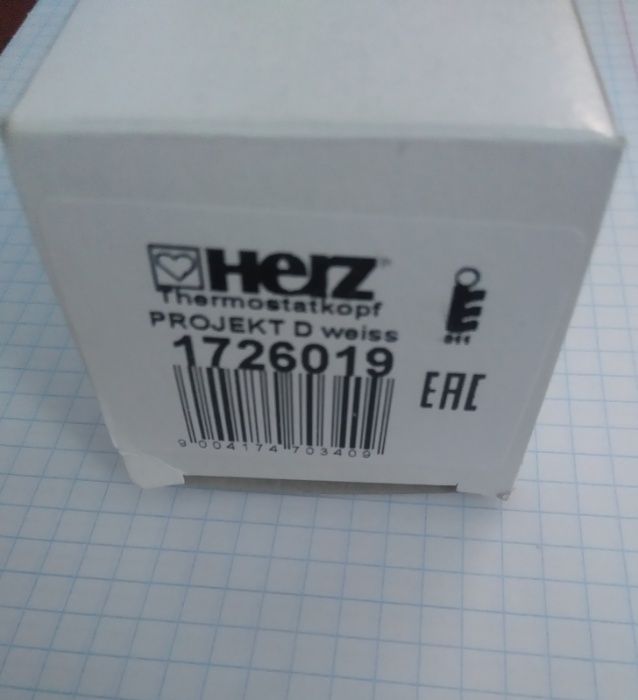 HERZ Термостатическая головка Project D 1726019