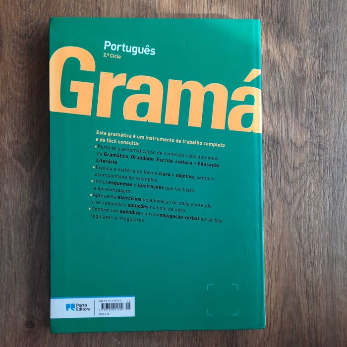 5º e 6º anos, Gramática Português, 2º ciclo, Poro Editora