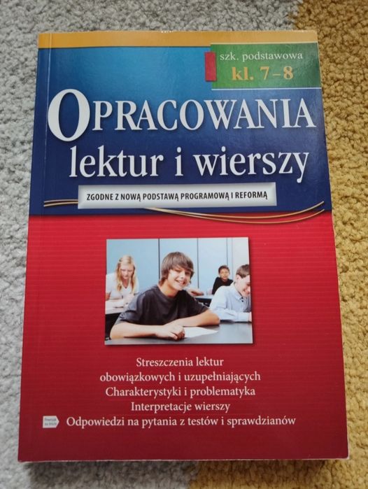 Opracowania lektur i wierszy kl. 7-8