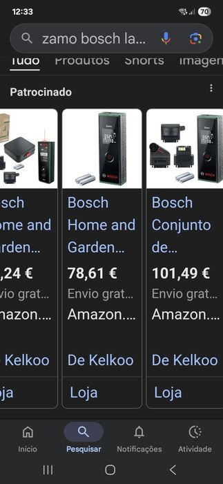 Bosch Laser medidor de distâncias.