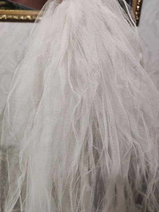 Фата цвета шампань