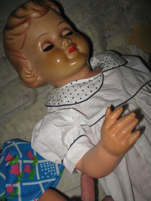 Lalka PRL 2szt stara zabawka lata 60/70te 20w. Dwie lalki okres PRL