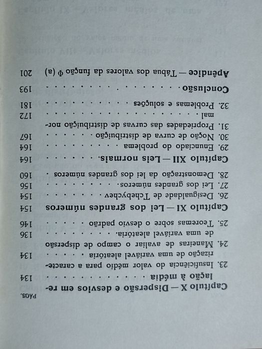 Livro Antigo Matemática Introdução à Teoria Probabilidades Estatística