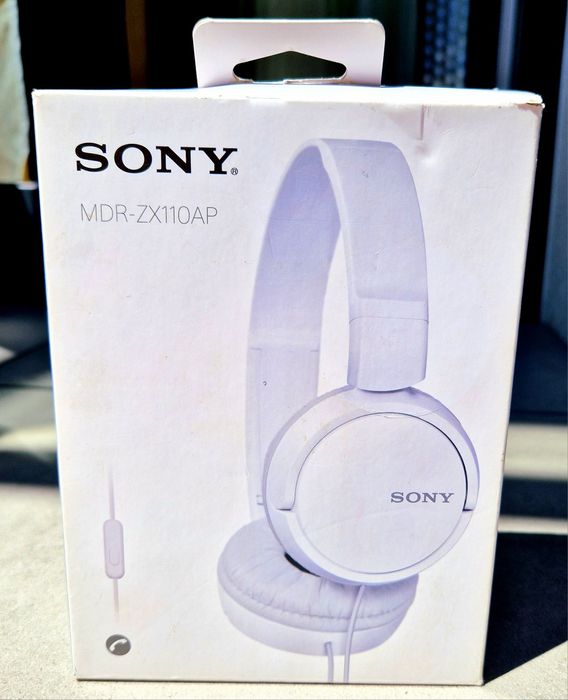 NOWE słuchawki nauszne SONY MDR-ZX110AP na mini jack
