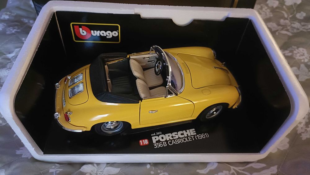 Porsche varios Classicos 356 + 1/18 + Burago + Impecáveis