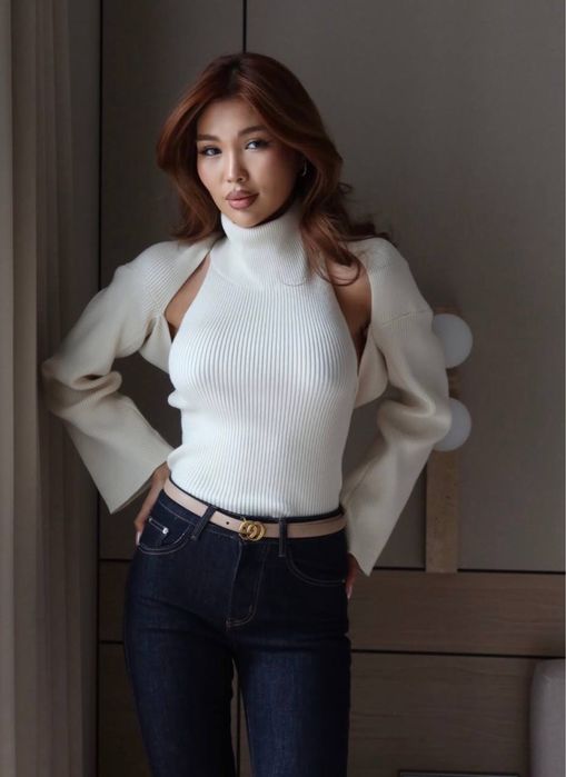 Трендовий ТОП з БОЛЕРО із золотою застібкою