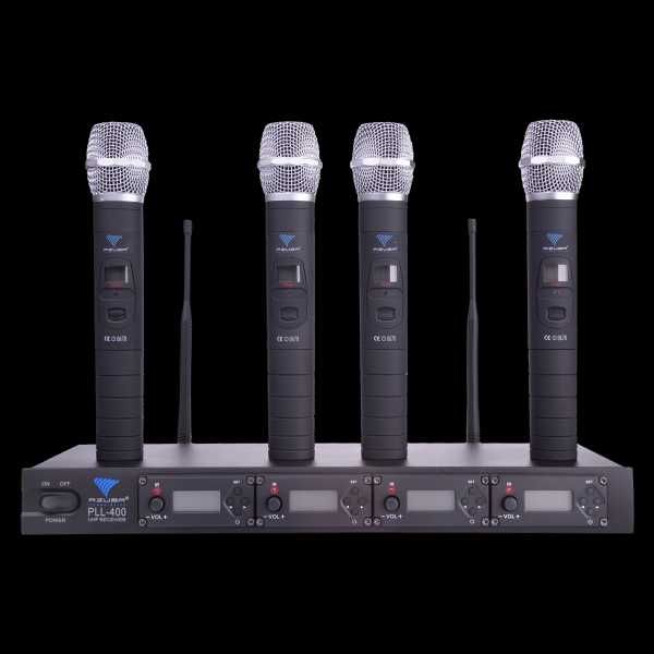Mikrofon PLL-400 UHF 4 kanały 4 mikrofony do ręki