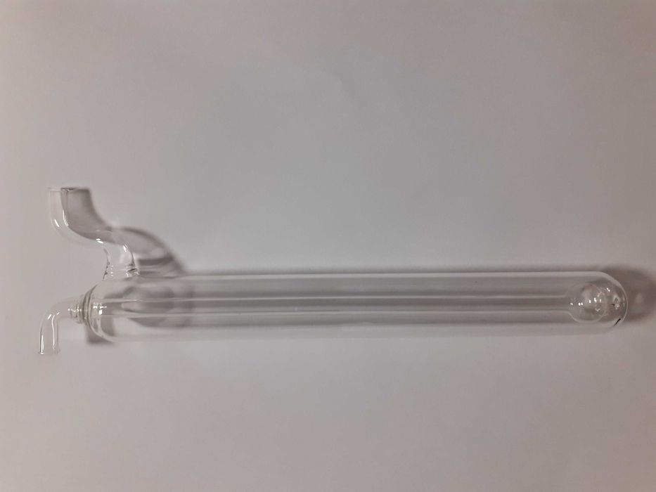 Płuczka do gazów z barbotką, wysokość 20 cm.