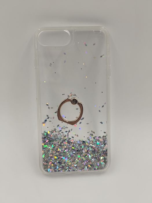 Nowe etui brokatowe z ringiem – iPhone 7 / 8 / SE 2020 / SE 2022