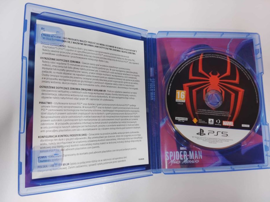 SpiderMan Miles Morales PS5 Polska wersja / Polska okładka