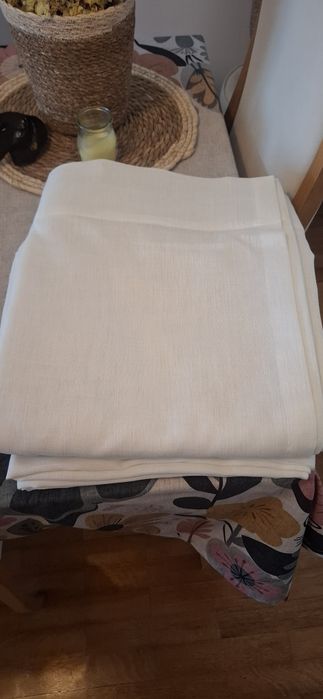 Cortinas ondas linho branco