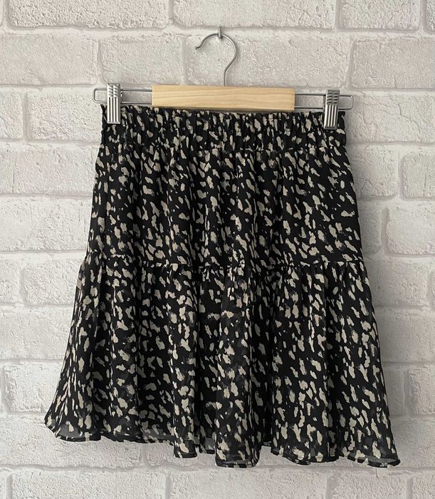 Spódnica mini XS Sinsay – czarna, wysoki stan, nowa