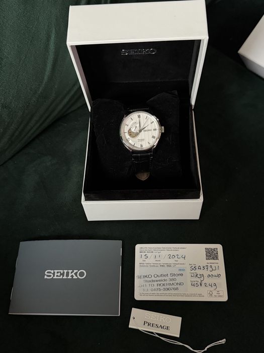Seiko Presage Open Heart Automatic (SSA379J1) – FULL SET, Stan Idealny