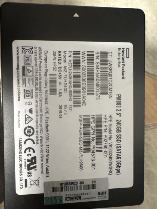ssd 240Gb sata брендові