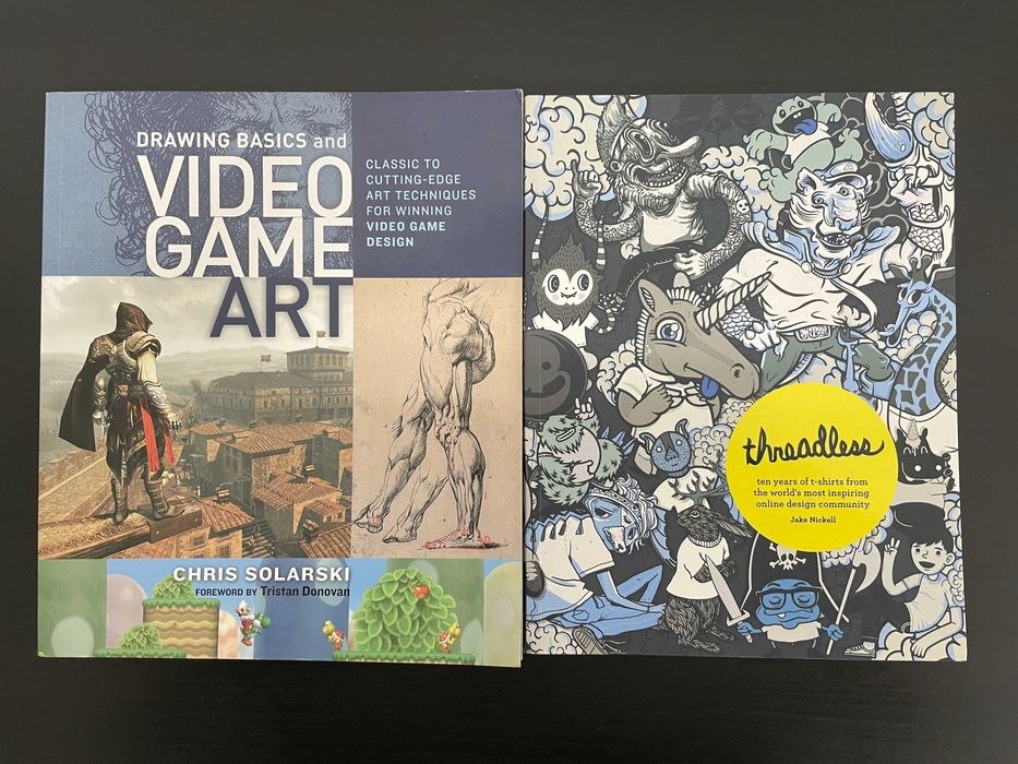 Vários livros sobre fotografia, arte, design, etc