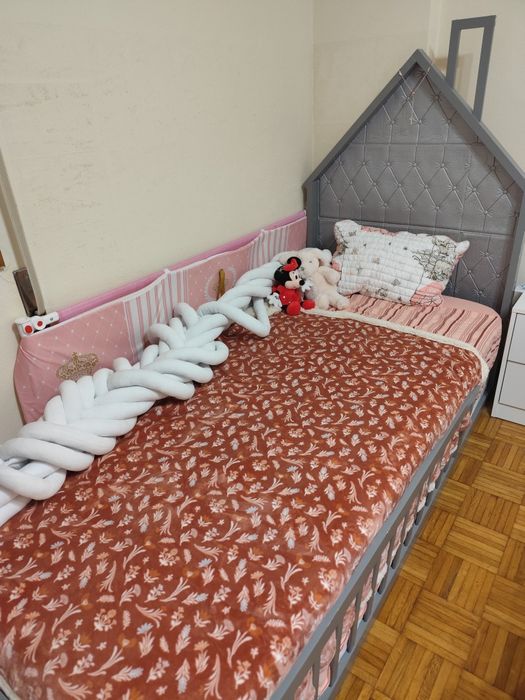 Cama Montessori 190*90 com dois colchões, 190*90 e 180*80