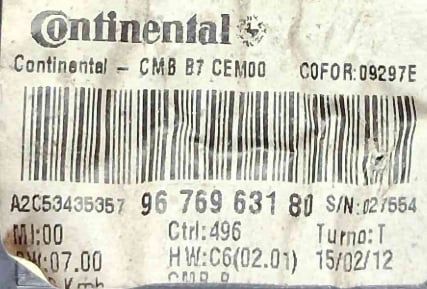 Quadrante / Painel de Instrumentos 9676963180 - CITROËN C4 II