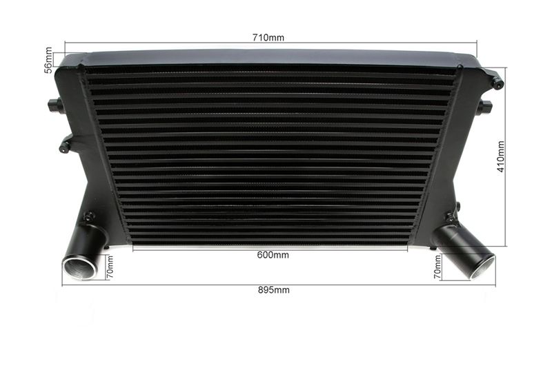 INTERCOOLER PARA GRUPO VAG A3 8P TT LEON 1P GOLF 5 GOLF 6 SCIROCCO - PRETO