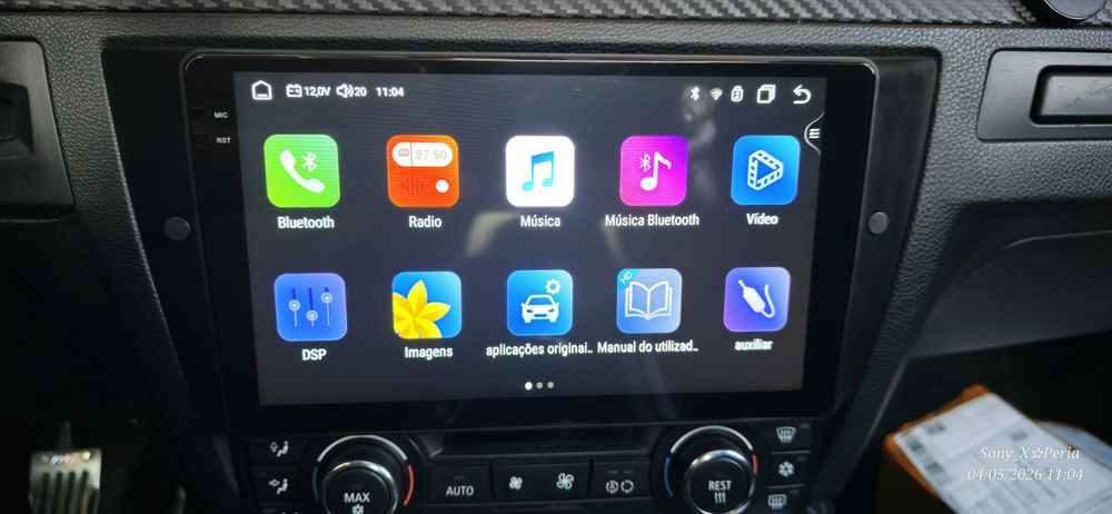 Autorrádio Android 9 Polegadas - 8Gb Memoria Ram 128Gb. Armazenamento   (Novo)