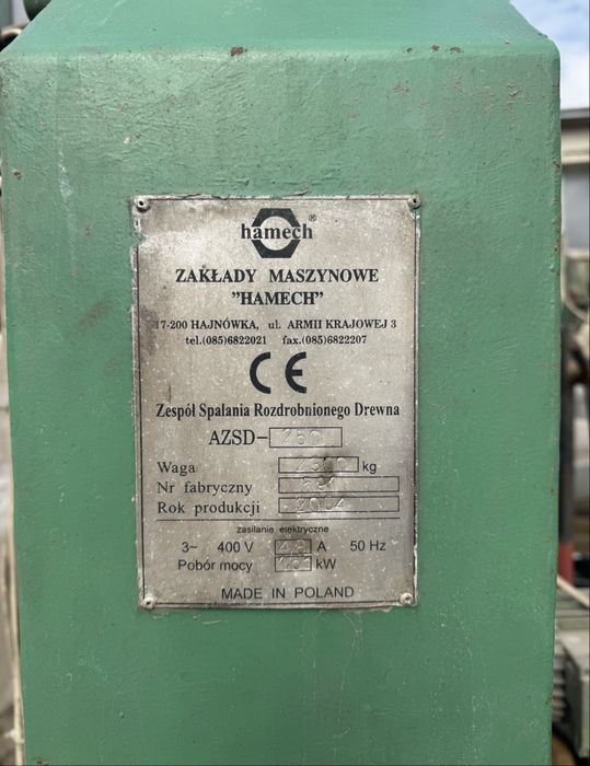 Palnik na zrębke/trocine azsd250