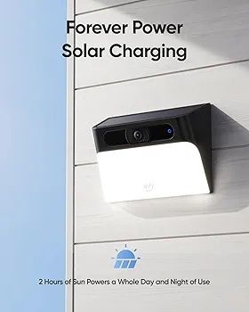 Kamera IP zewnętrzna Eufy Solar Wall Light Cam S120 2K