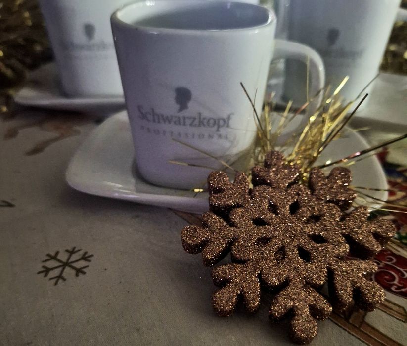 6 filizanek z talerzykami Schwarzkopf Professional