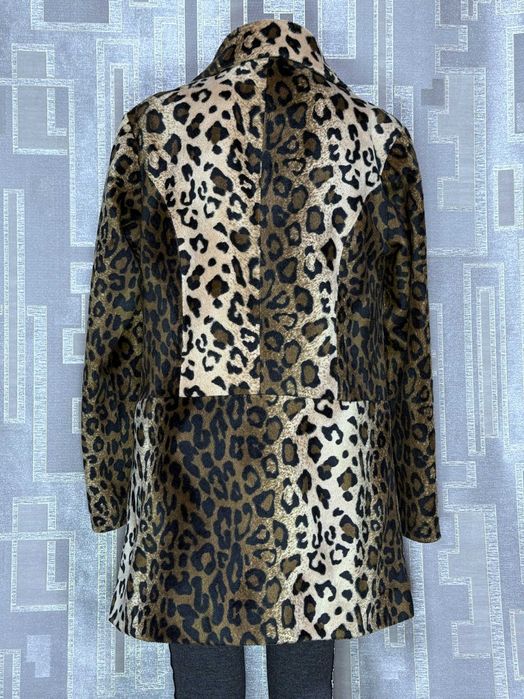Тренч пальто леопард для дівчинки 9-10 років 140 см Next демісезон