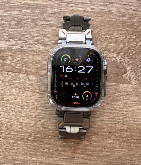 Apple Watch ultra 2 titanium blue 49 mm состояние новых с коробкой