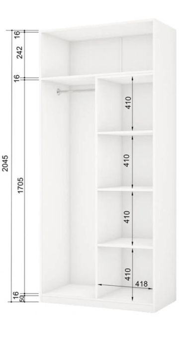 Шкаф комбинированный для одежды и документов