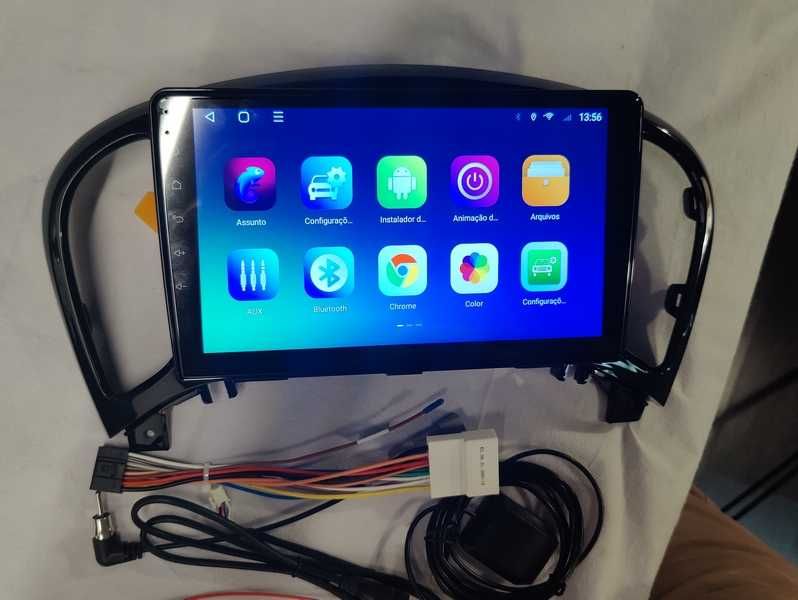 Radio 2 DIN Android 13 Nissan Juke de 2010 até 2014 - Novo Garantia