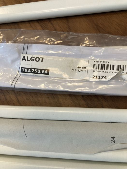 Ikea Algot szyny i wieszaki