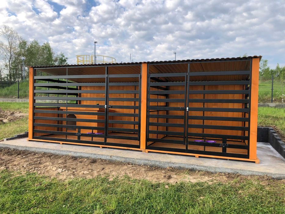 Kojec dla psa , Box+ wiatka.