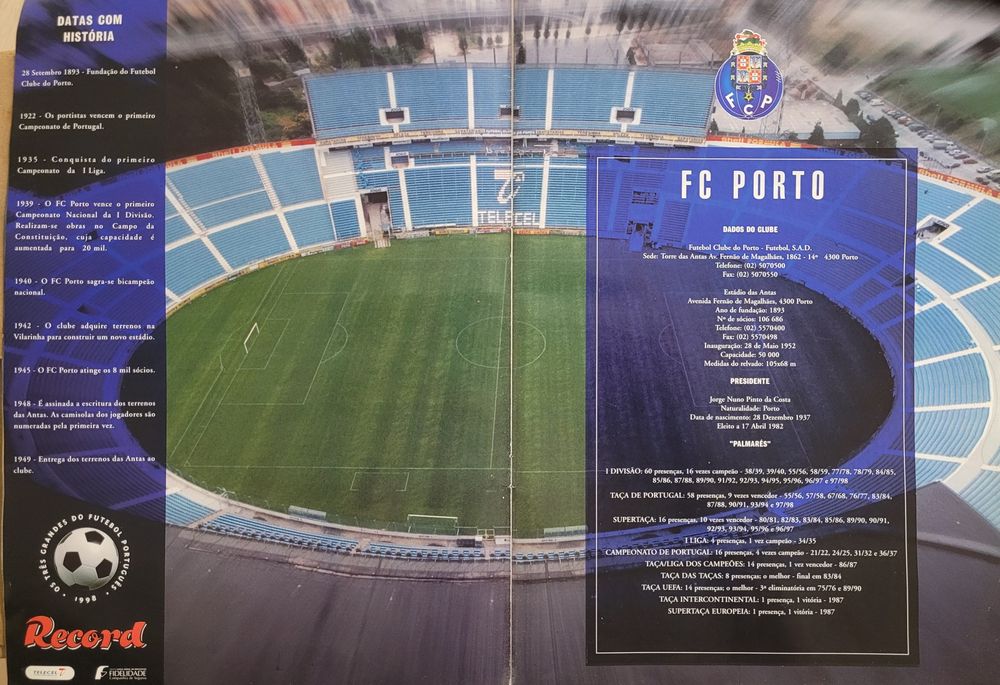 Colecção moedas prata FCP 98/99