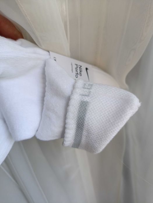 (r. 42-46) NIKE PERFORMANCE białe SX4706 skarpetki sportowe trójpak