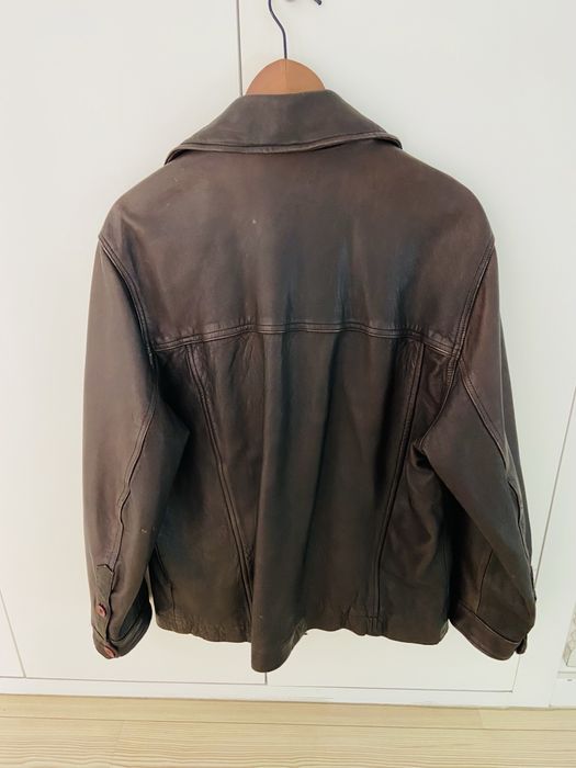 Casaco em pele Castanho