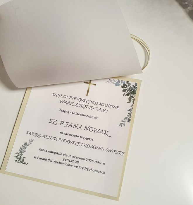 Zaproszenie na komunię
