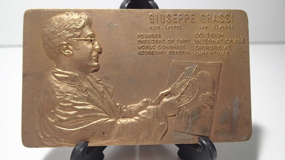 Placa em Bronze Giuseppe Grass