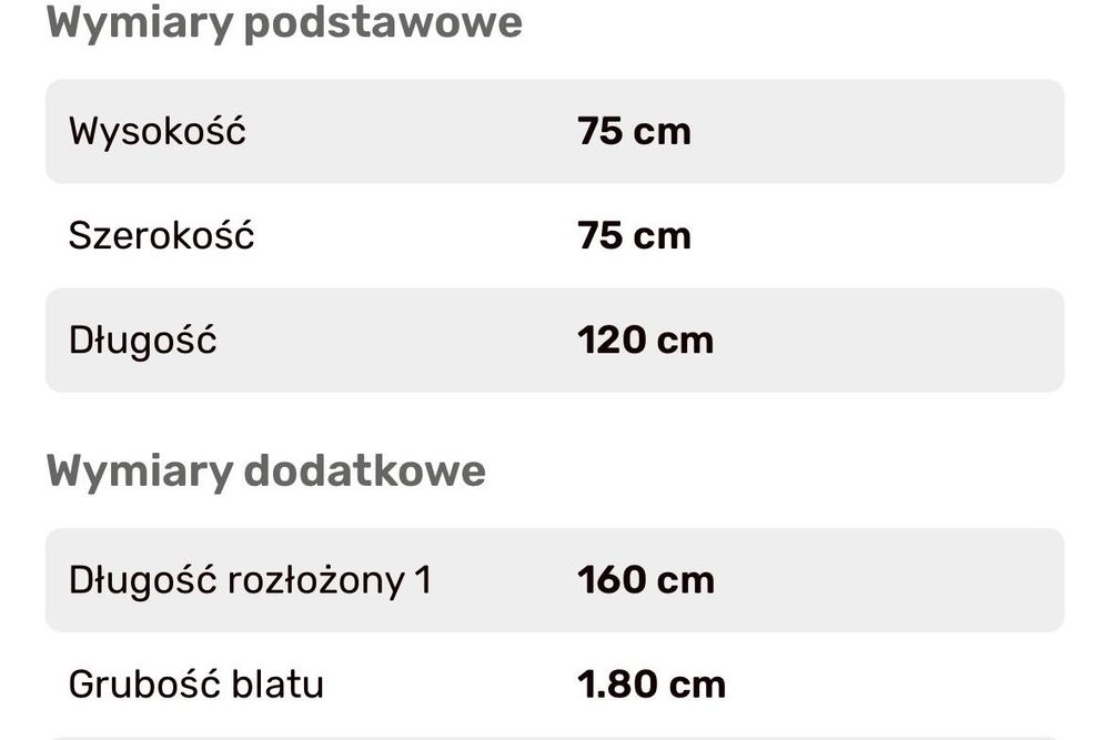 Stòł rozkładany