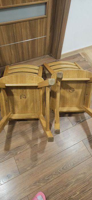 Stół dębowy i 4 krzesła