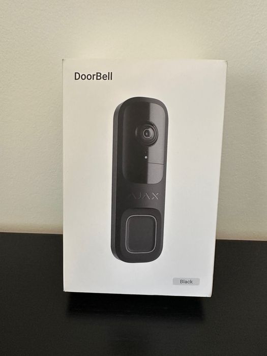 Ajax Doorbell Campainha Câmara de Segurança Alarme Preta Nova