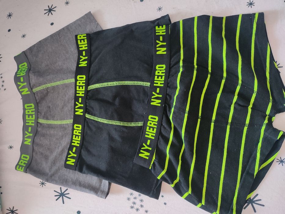 Bokserki chłopięce 3 pary r. 146-152