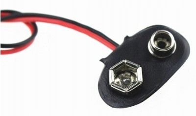 Klips do zasilania Arduino z baterii 9V