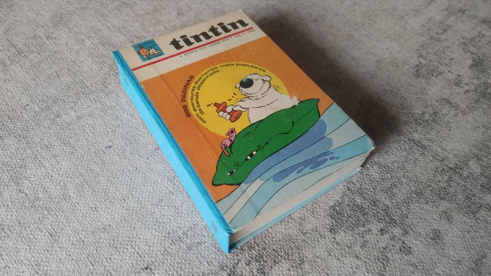 Livro de Revistas Tintin vintage